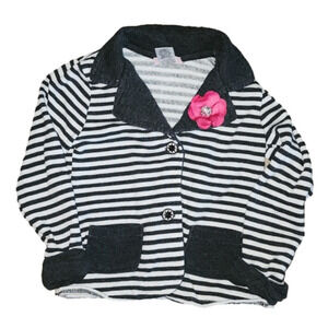 Little LASS Button Down Collared Sweatshirt